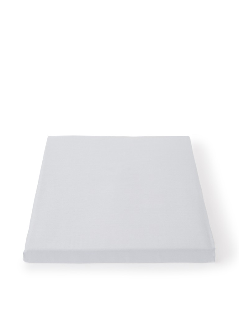 De Bijenkorf Home Hoeslaken van katoensatijn 300TC, hoekhoogte 30 cm Lichtgrijs - Deal