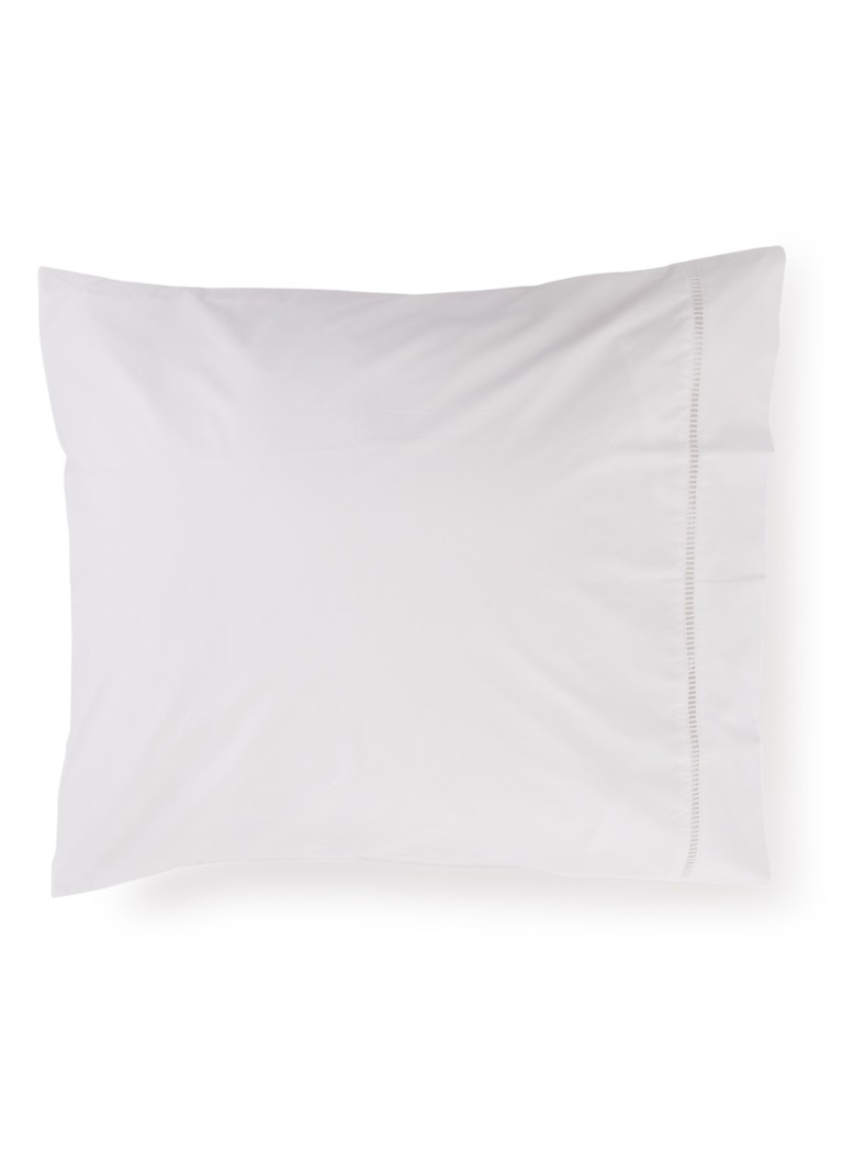 De Bijenkorf Home Kussensloop van katoen 200TC in 2-pack Wit - Deal