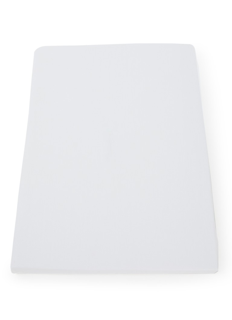 De Bijenkorf Home topper hoeslaken van katoen 200TC, hoekhoogte 10 cm Wit - Deal