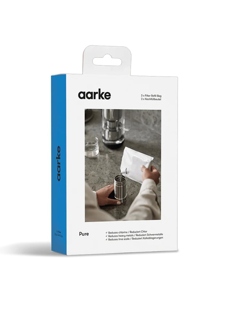 Aarke Pure kraanwaterfilter navulling set van 3 Blauw - Deal