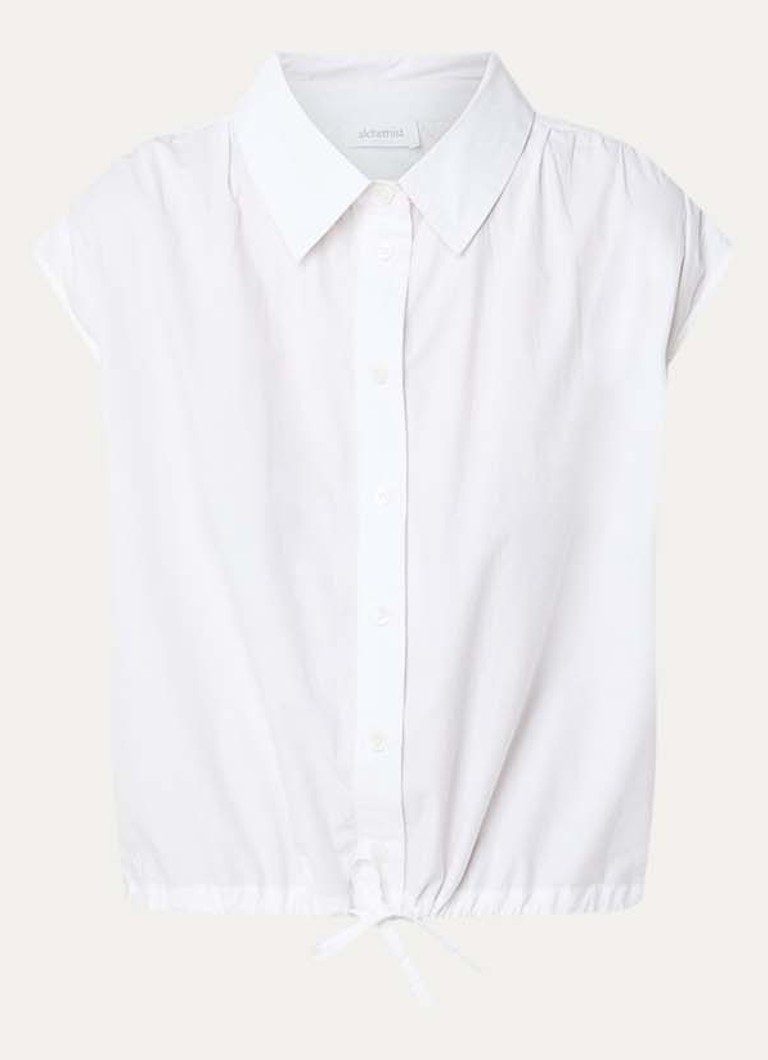 Alchemist Dames Flora blouse met kraag in de kleur Wit