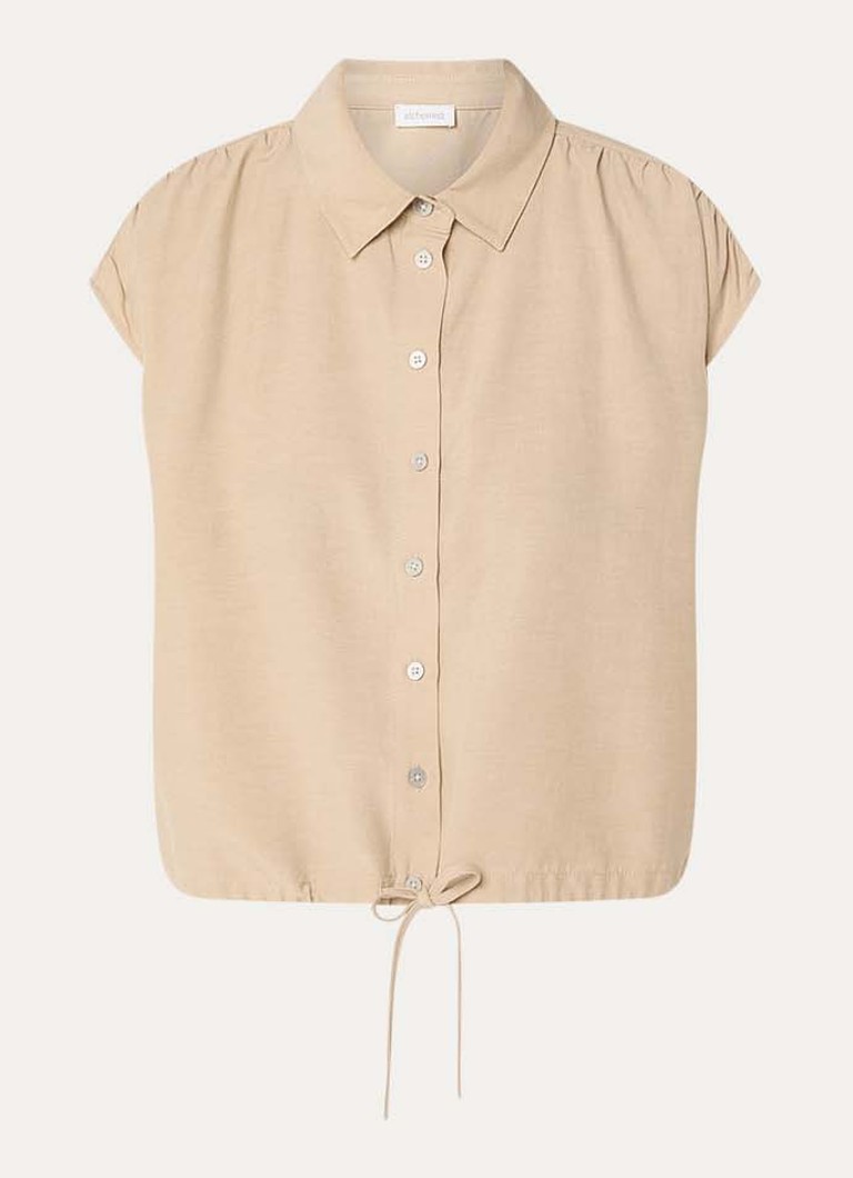 Alchemist Dames Flora blouse met kraag in de kleur Beige