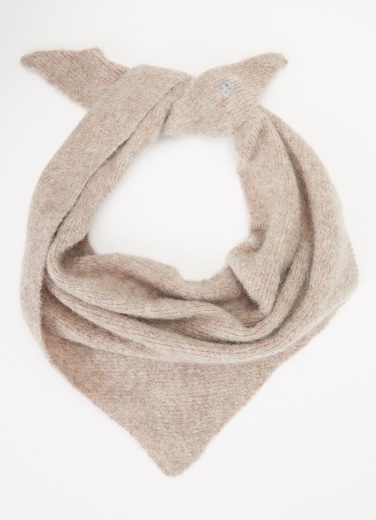 Alchemist Dames Jaimie fijngebreide sjaal 130 x 40 cm in de kleur Beige