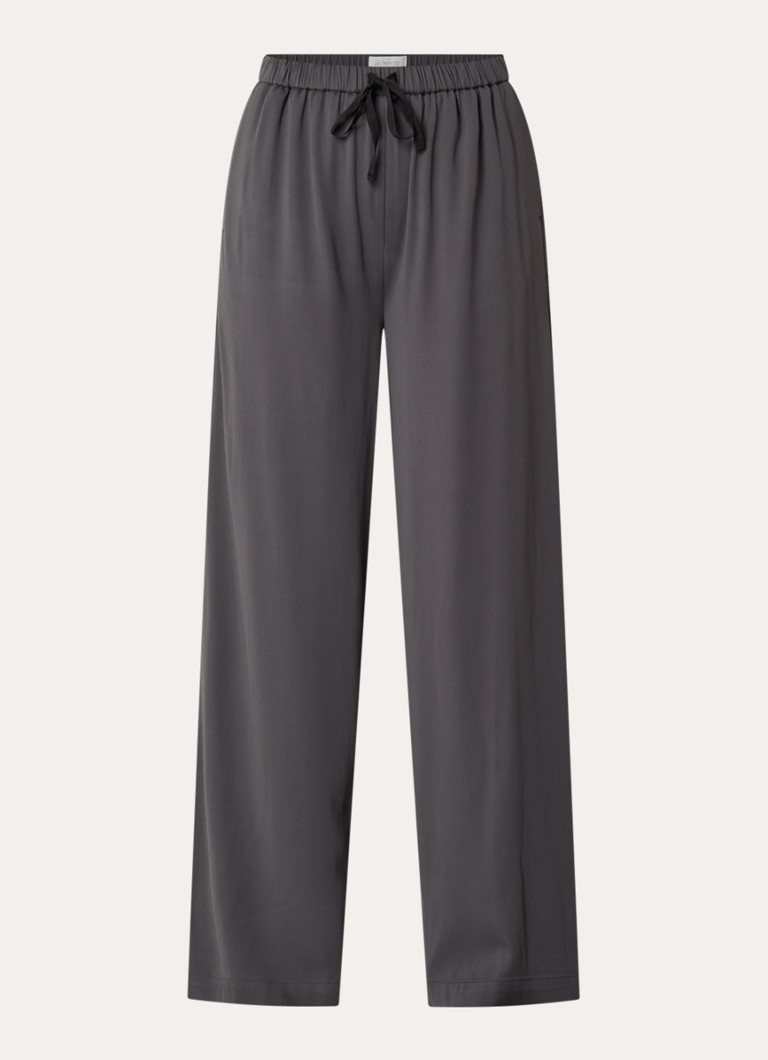 Alchemist Dames Sammy high waist wide fit broek met steekzakken in de kleur Antraciet
