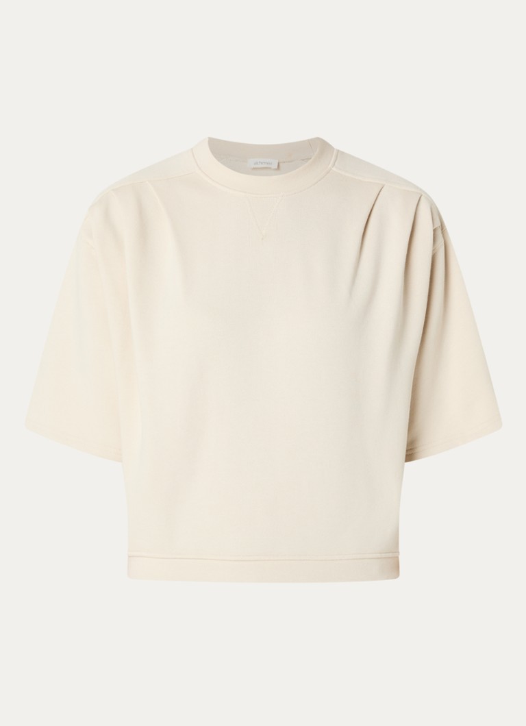 Alchemist Dames Ray sweater met ronde hals in de kleur Vanillegeel