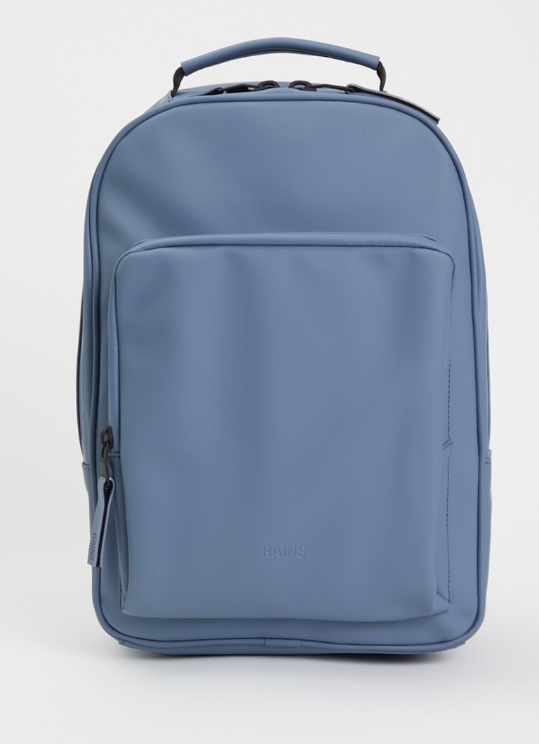 Rains Dames Rugzak met 12 inch laptopvak en waterafstotende coating in de kleur Blauw, maat: 27x10x40