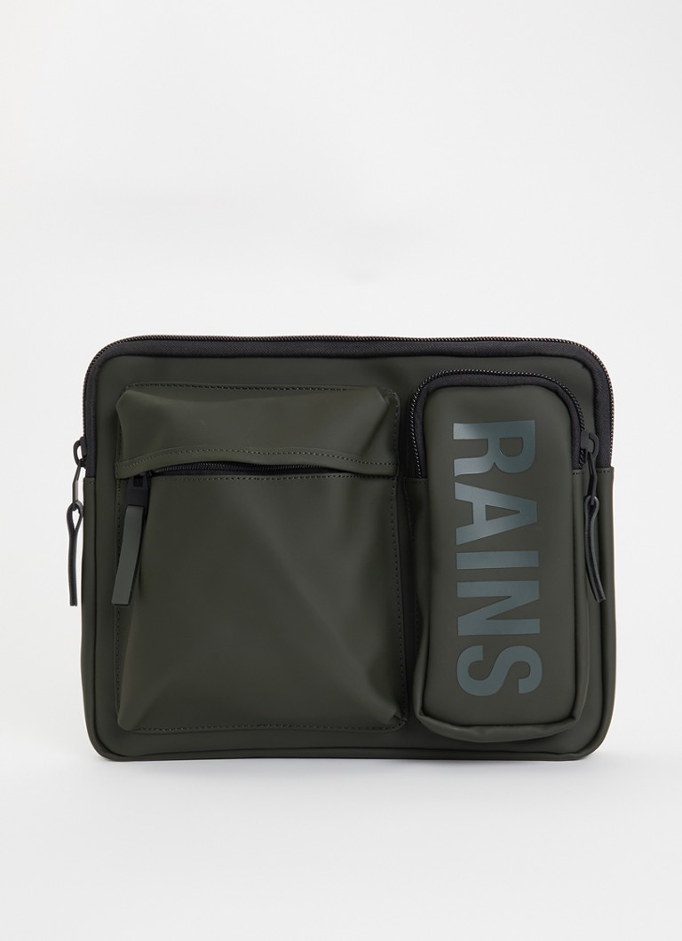 Rains Texel laptophoes 13 en 14 inch Groen - Deal