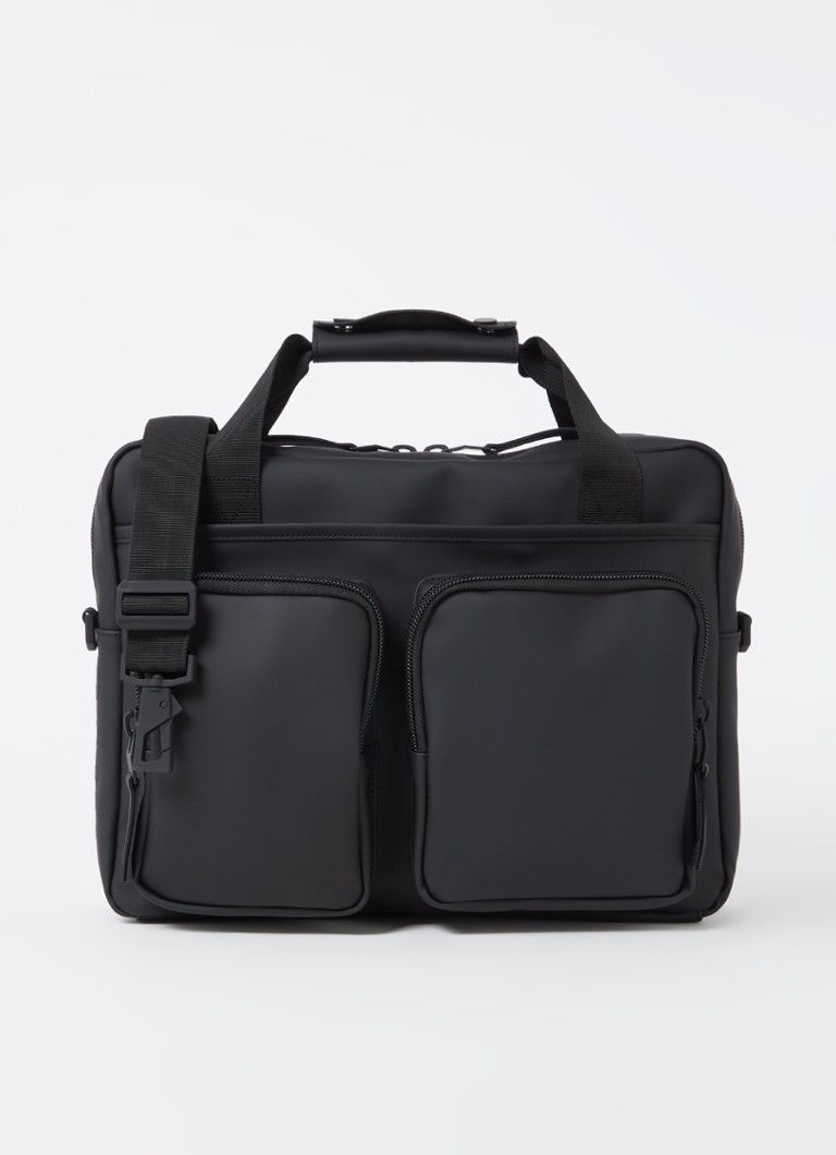 Rains Dames Texel Tech businesstas met 15 inch laptopvak in de kleur Zwart, maat: OS