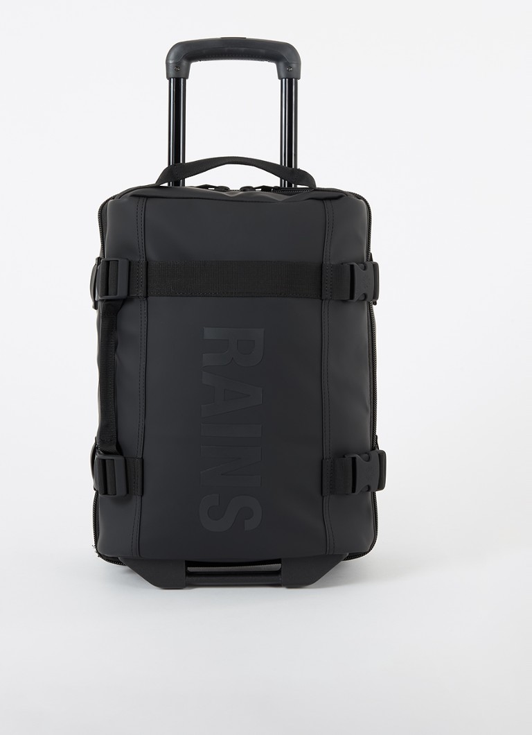 Rains koffer Texel trolley 45 cm Zwart - Deal