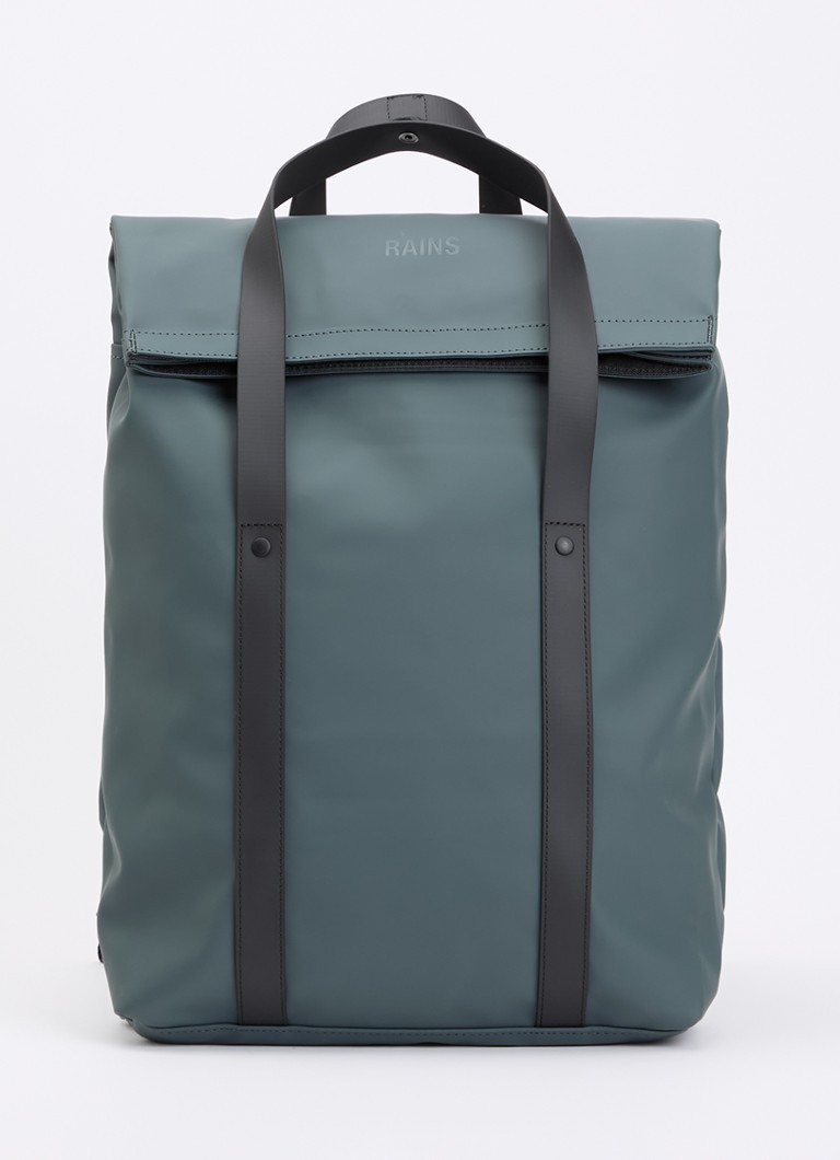 Rains Dames 2 Way rugzak met 16 inch laptopvak en waterafstotende coating in de kleur Middengrijs, maat: 31x 12 cm