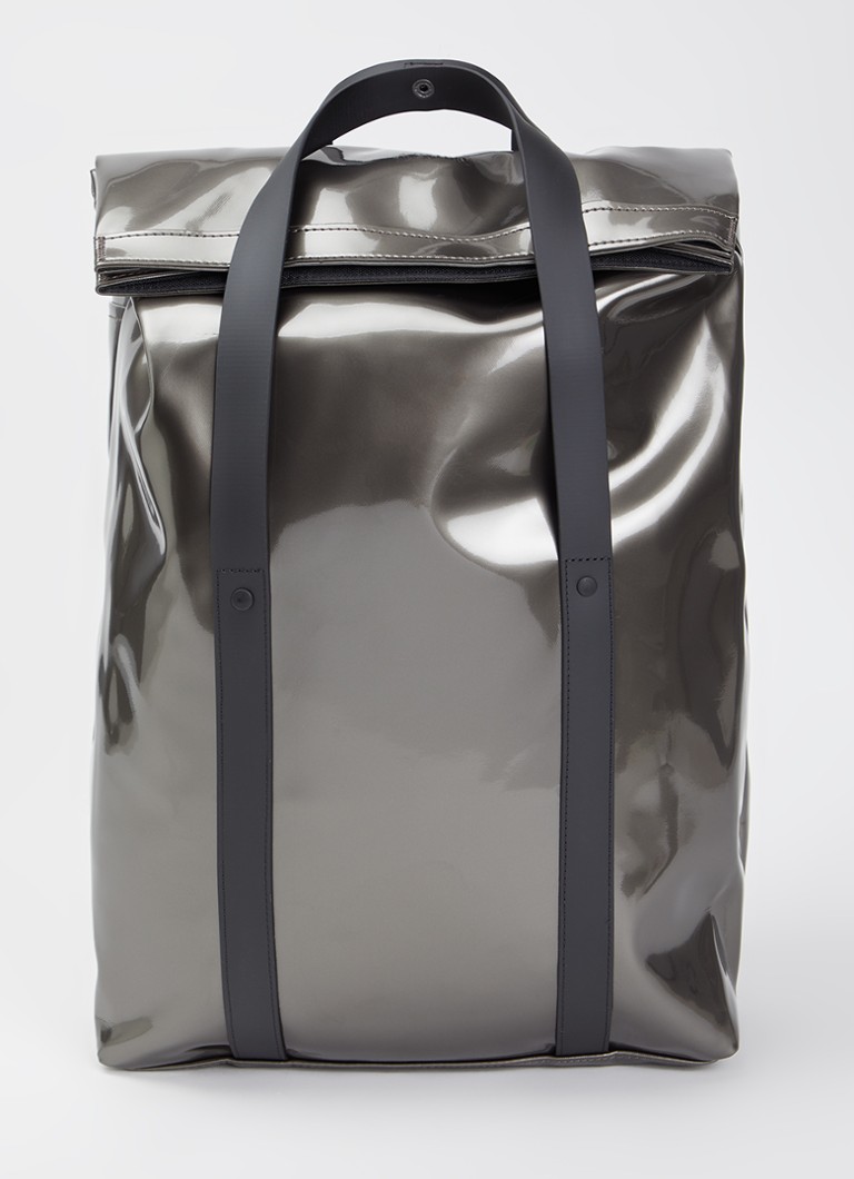 Rains Dames 2 Way rugzak met 16 inch laptopvak en waterafstotende coating in de kleur Grijs, maat: 1maat