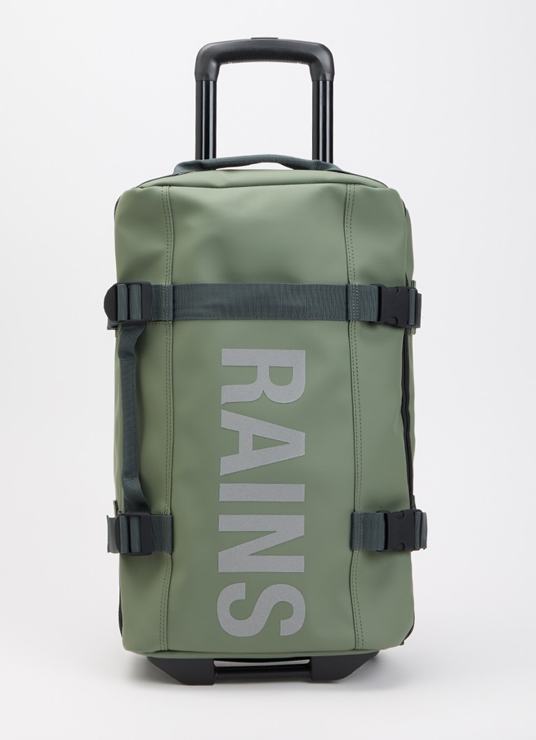 Rains koffer Texel Cabin trolley 55 cm Olijfgroen - Deal
