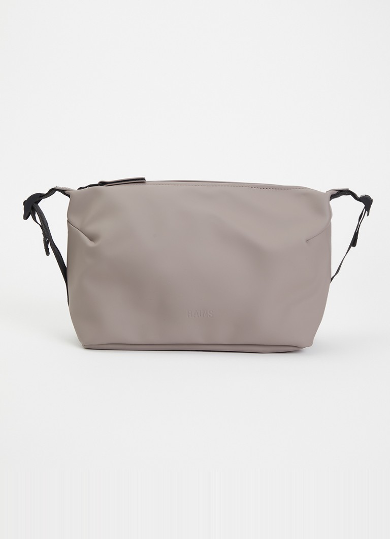 Rains Hilo Large toillettas met waterafstotende coating Donkerbeige - Deal