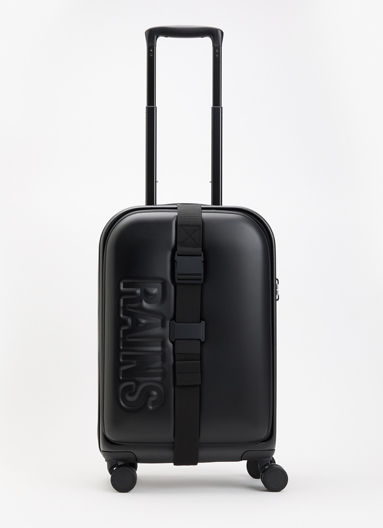 Rains koffer Texel trolley 55 cm Zwart - Deal