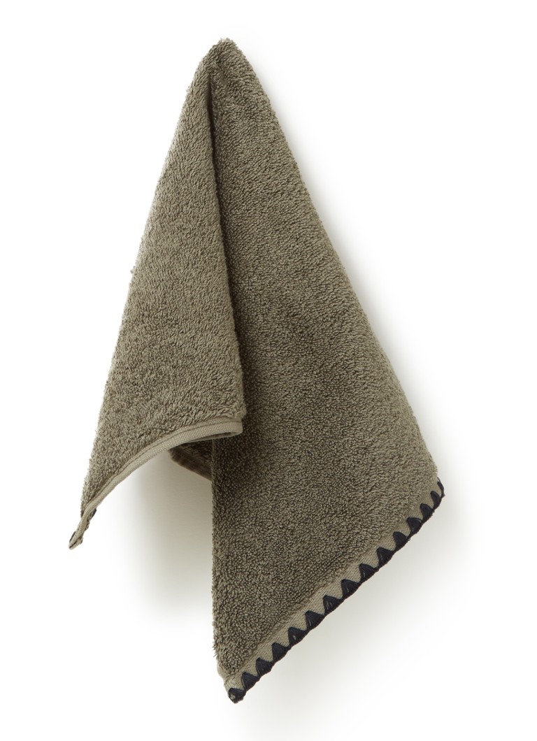 Haomy Issey keukendoek van katoen 30 x 50 cm Bronsgroen - Deal