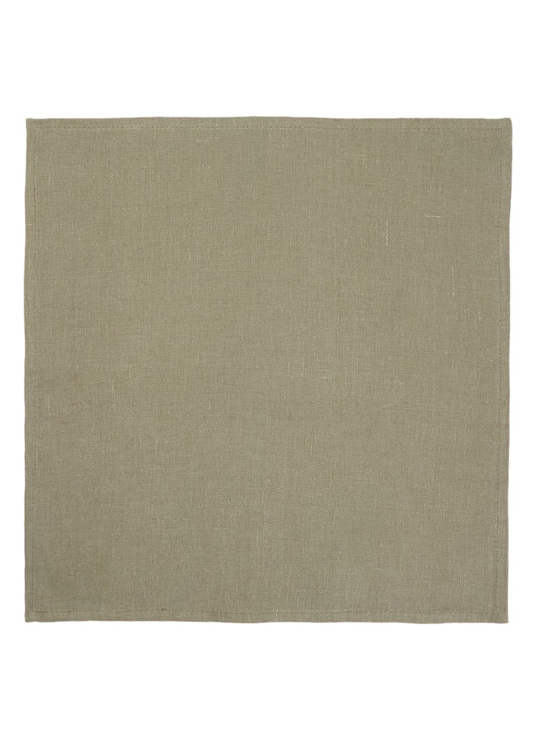 Haomy Pise servet 40 x 40 cm Mosgroen - Deal