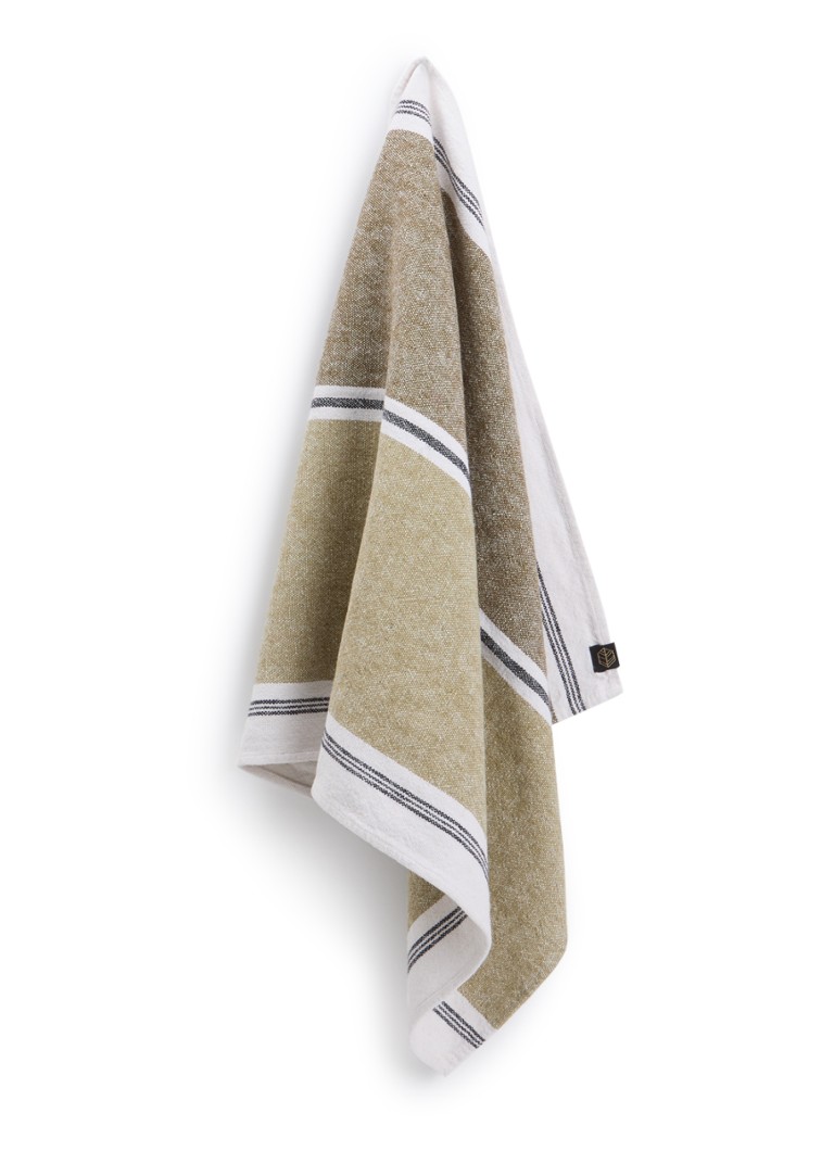 Haomy Trevise theedoek 46 x 70 cm Groen - Deal