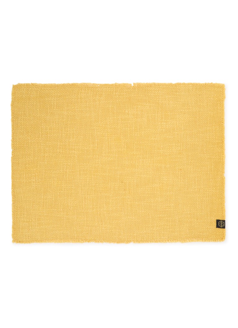 Haomy California placemat 36 x 48 cm Okergeel - Deal