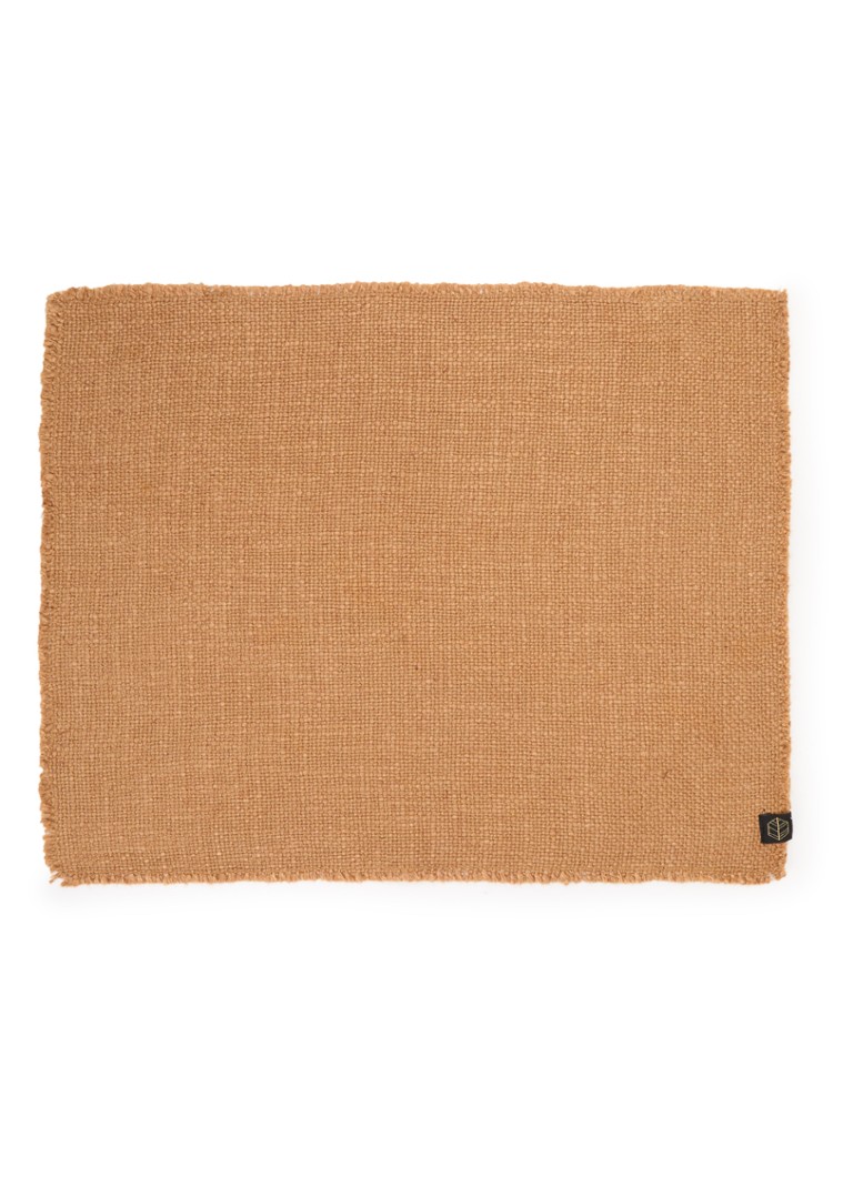 Haomy California placemat 36 x 48 cm Cognac - Deal