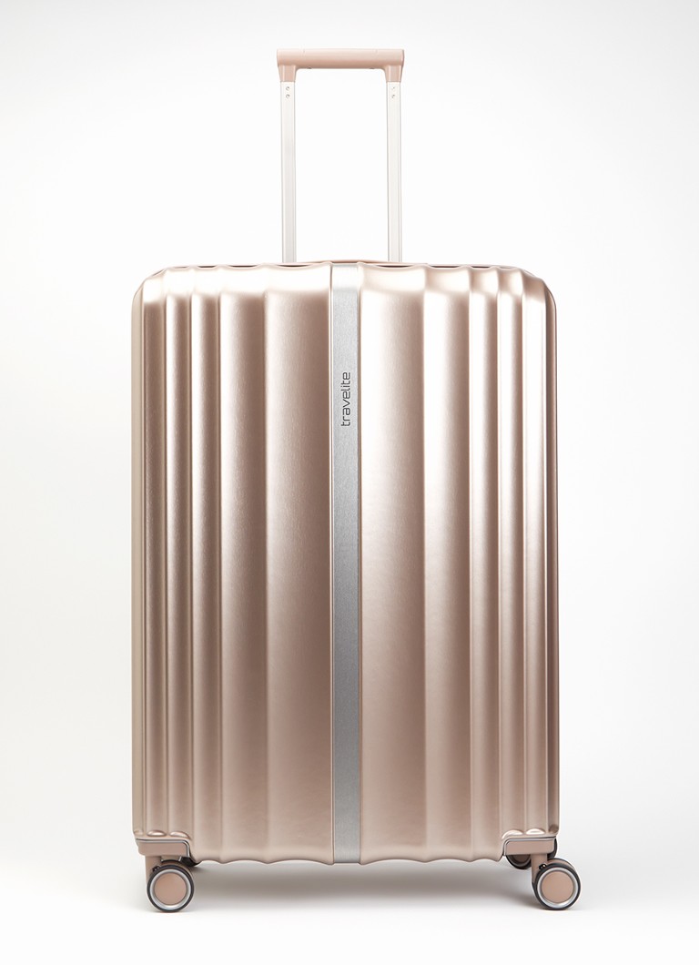 Travelite koffer Paros vergrootbare spinner L 76 cm Oudroze - Deal
