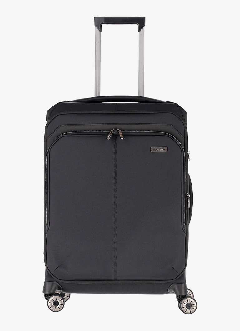 Travelite koffer Priima vergrootbare spinner M 68 cm Zwart - Deal