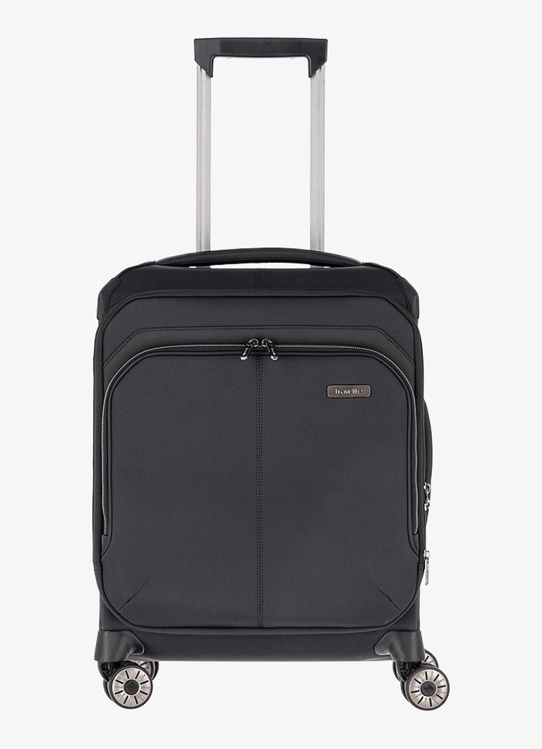 Travelite koffer Priima vergrootbare spinner 55 cm Zwart - Deal