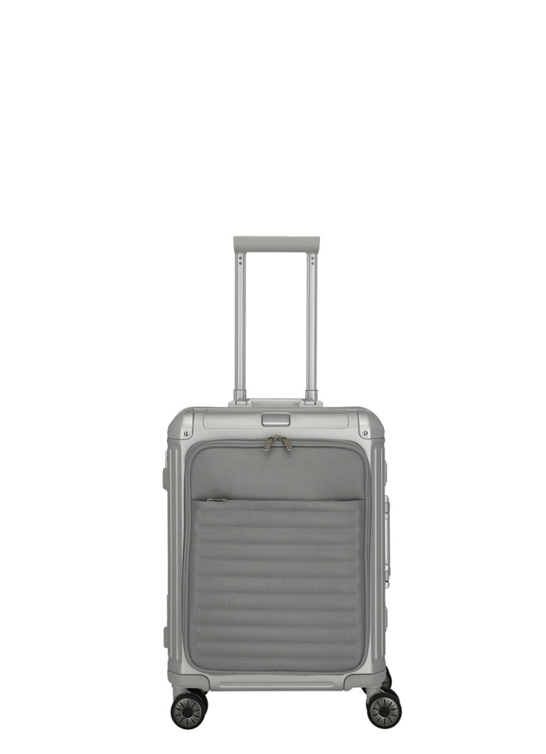 Travelite koffer Next S spinner met 15,6 inch laptopvak 55 cm Zilver - Deal