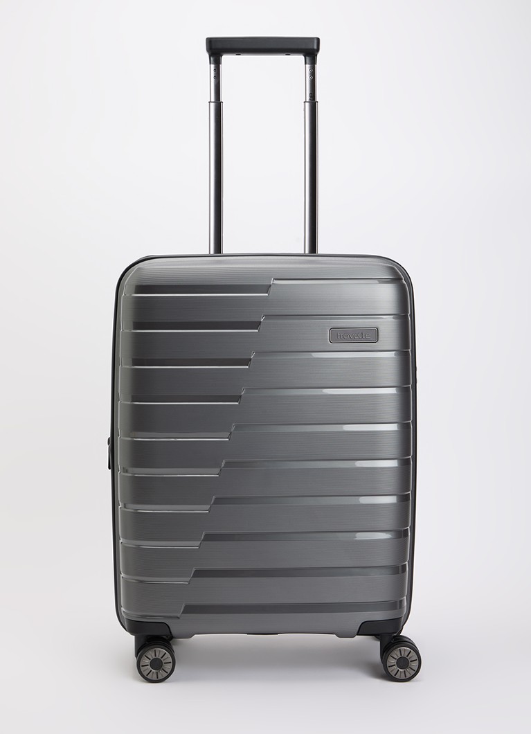 Travelite koffer Air Base S vergrootbare spinner 55 cm Donkergrijs - Deal