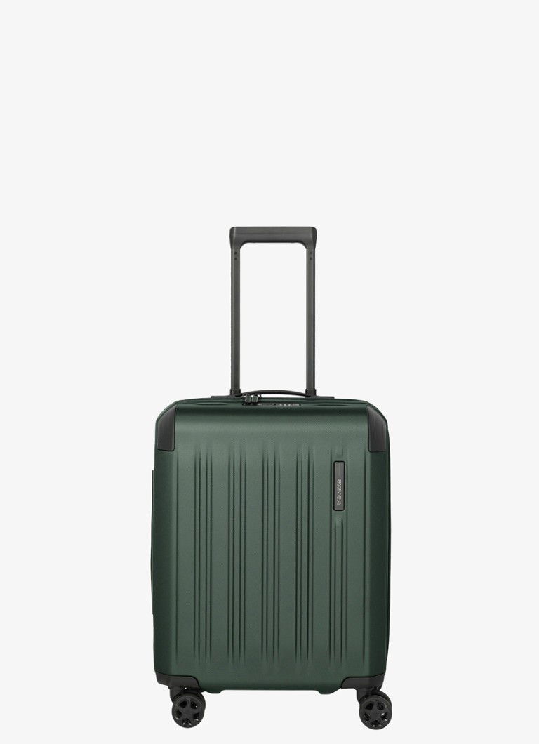 Travelite koffer Dynamiic S vergrootbare spinner 55 cm Groen - Deal
