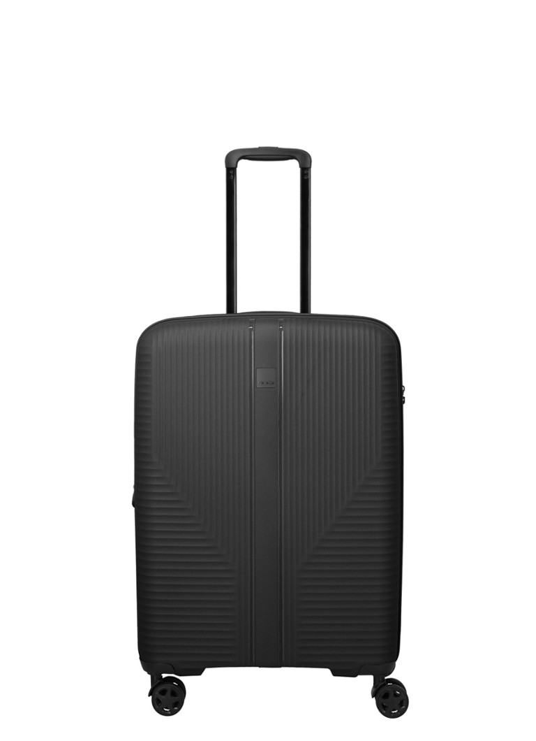 Travelite koffer Air Stripe vergrootbare spinner 66 cm Zwart - Deal