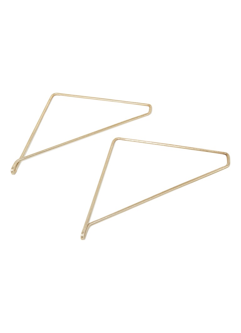 House Doctor Plankdragers 25,5 cm set van 2 Goud - Deal