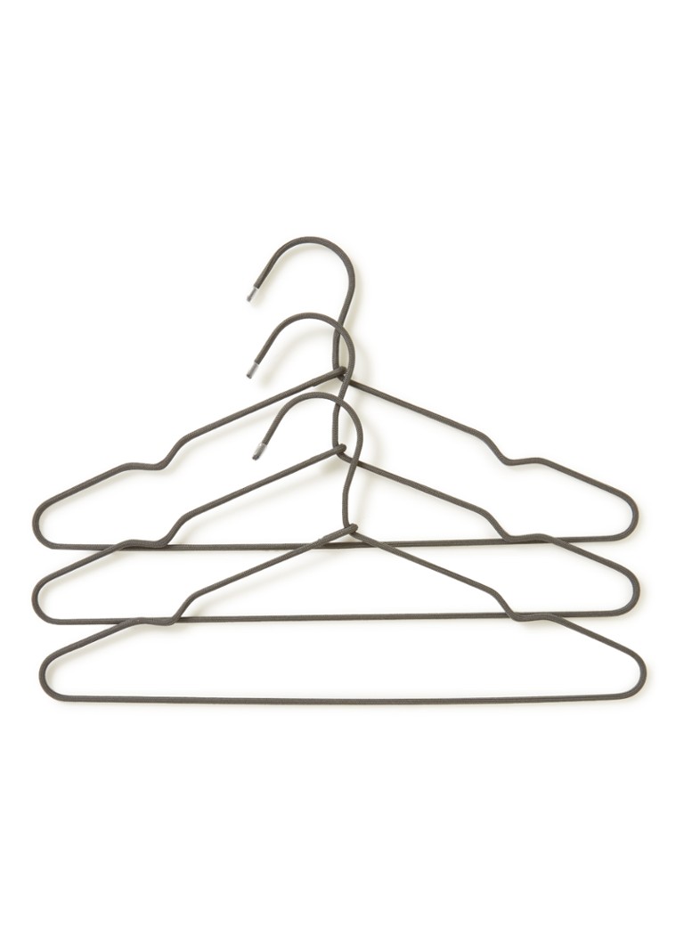 House Doctor Wire kledinghanger set van 3 Grijs - Deal