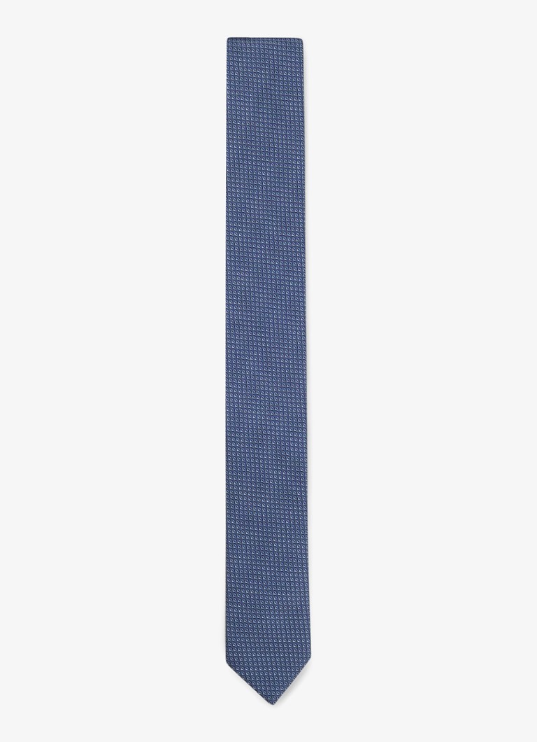 HUGO Heren Stropdas van zijde in de kleur Navy-413 / Blauw