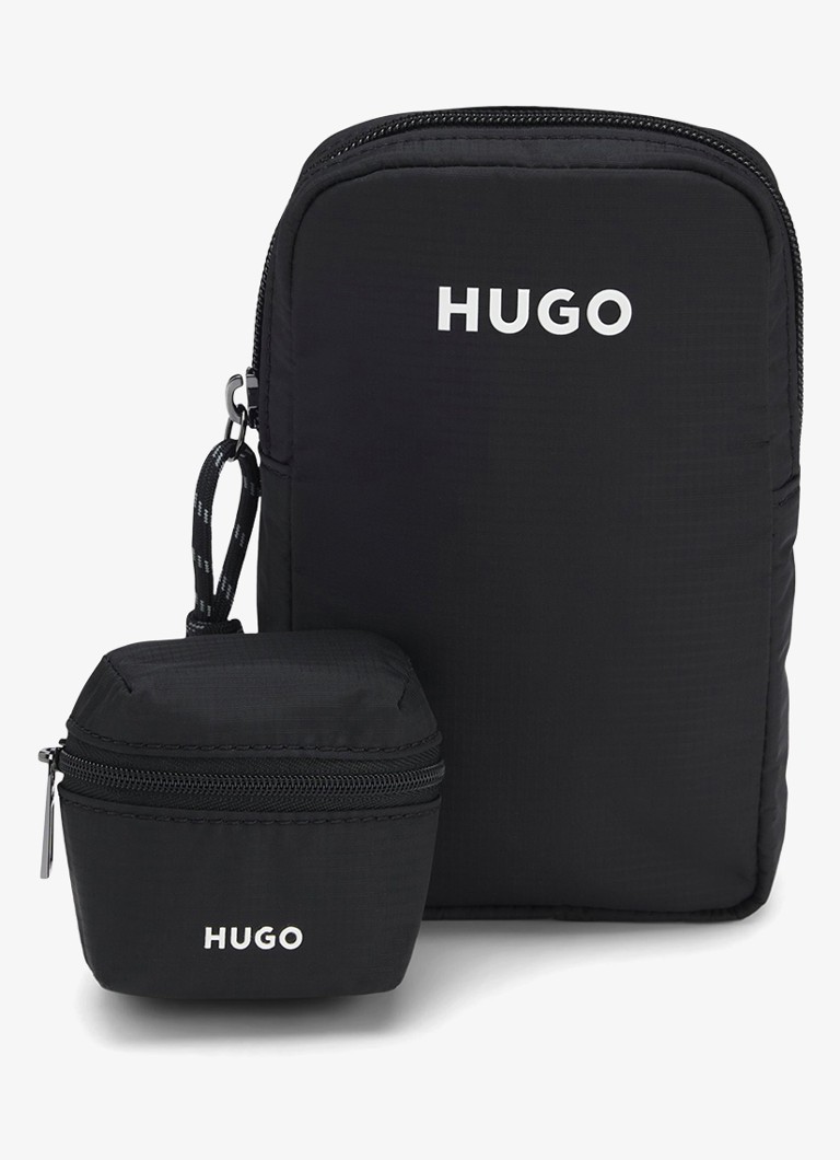 HUGO Heren Crossbodytas met logo in de kleur Zwart
