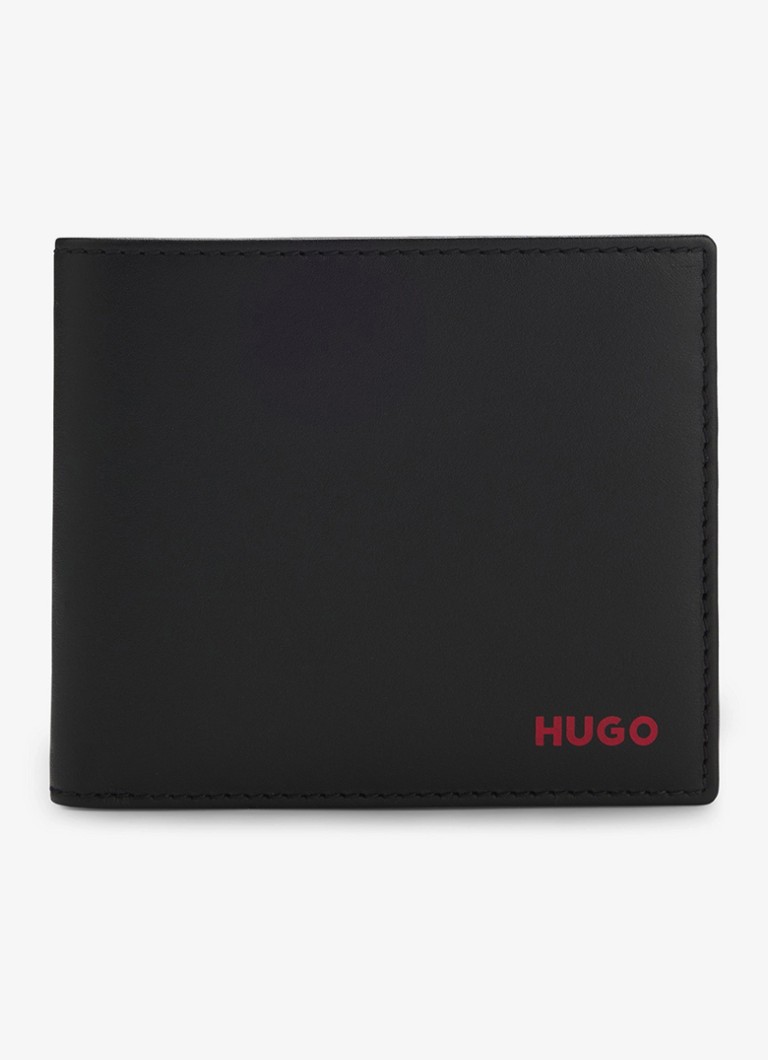 HUGO Heren Portemonnee met logo in de kleur Zwart