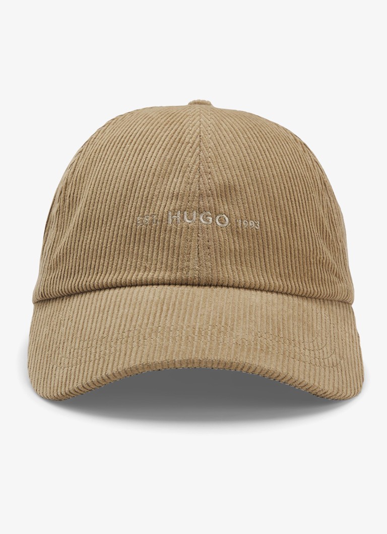 HUGO Heren Pet van corduroy in de kleur Beige