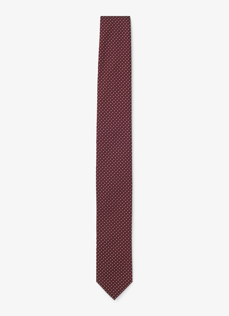 HUGO Heren Stropdas in de kleur Dark Pink-654 / Roze
