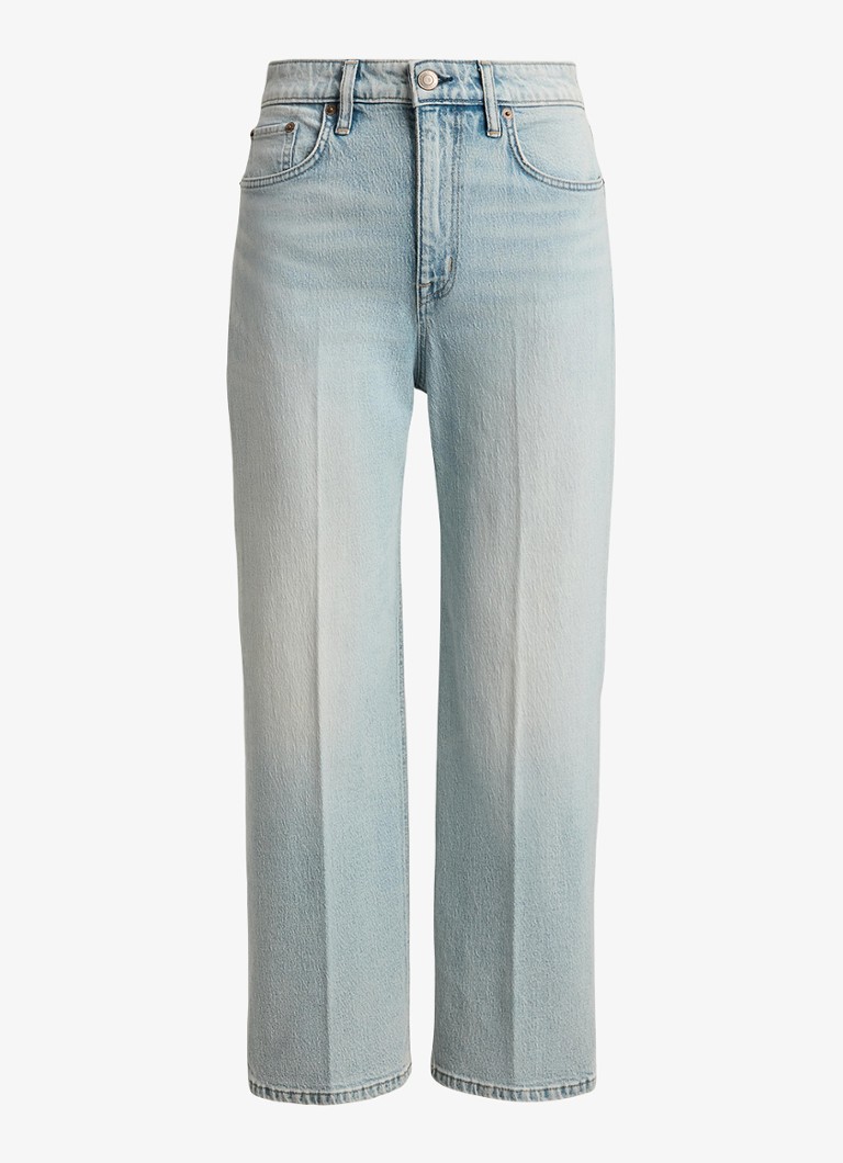Ralph Lauren Dames High waist bootcut jeans met lichte wassing in de kleur Arilee Wash