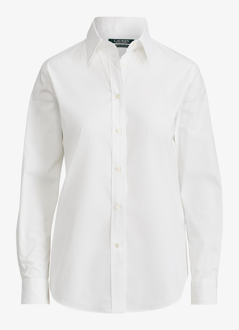 Ralph Lauren Dames Blouse met stretch in de kleur White / Wit