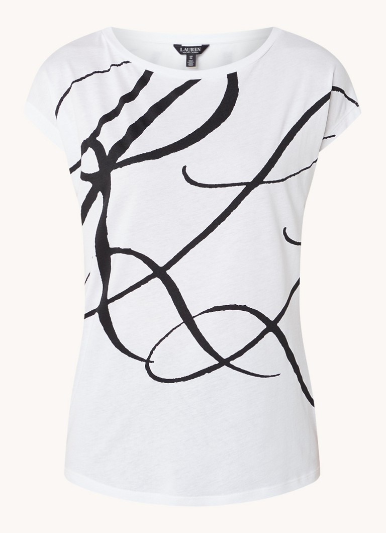 Ralph Lauren Dames T-shirt met print in de kleur White / Wit
