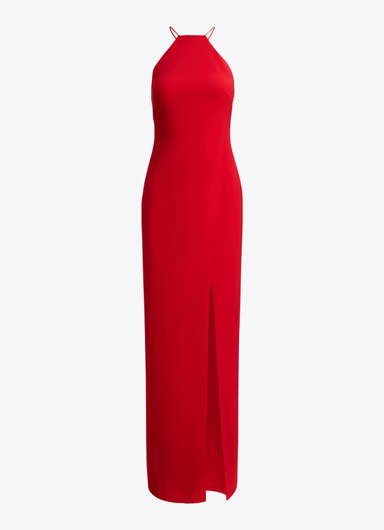 Ralph Lauren Dames Maxi jurk met split in de kleur Cruise Red 2WR6 / Rood