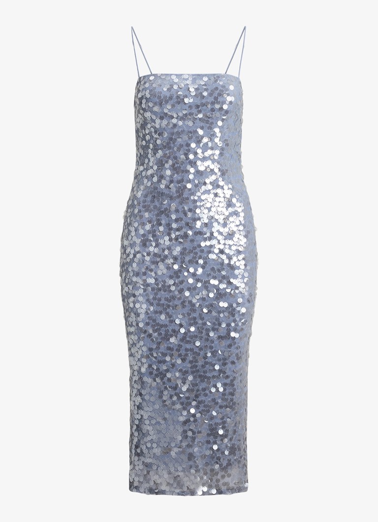 - Glitter Dames jurk - Blue Multi / Blauw -