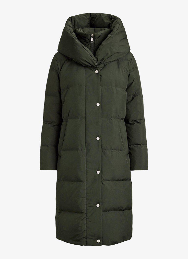 Ralph Lauren Dames Gewatteerde jas met donsvulling in de kleur Grijs