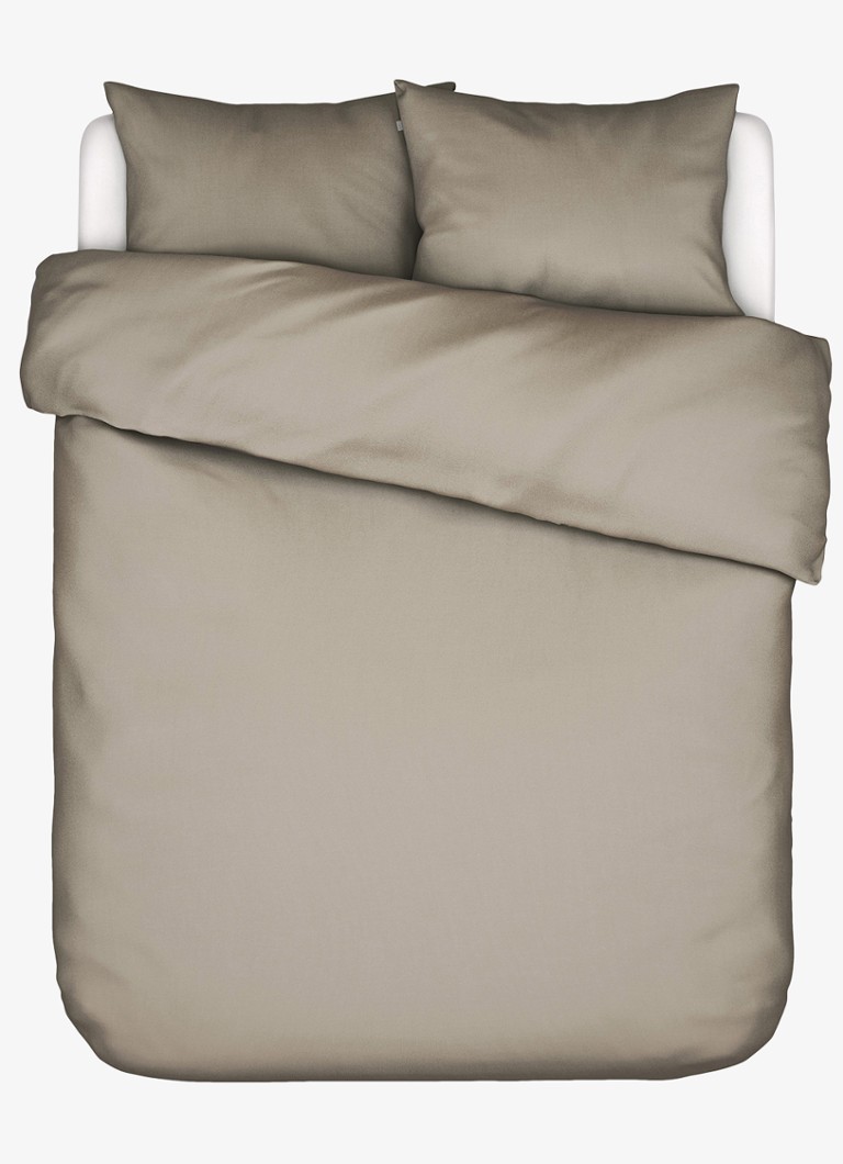 Essenza Minte dekbedovertrek van katoensatijn 300TC - inclusief kussensloop Beige - Deal