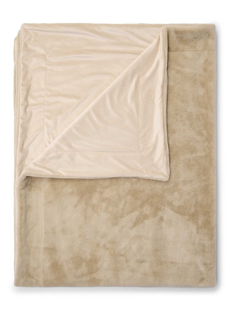 Essenza Furry plaid van imitatiebont 150 x 200 cm Beige - Deal