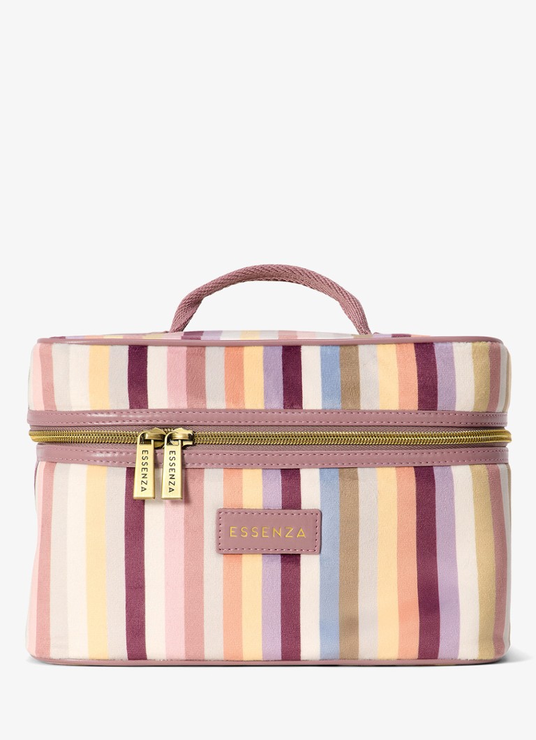 Essenza Tracy Donna beautycase met streepprint Roze - Deal