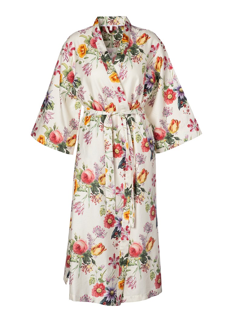 Essenza Dames Ilona Florea kimono met bloemenprint in de kleur Multicolor, maat: XS