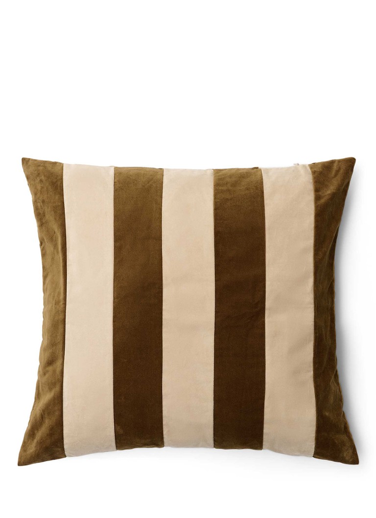 Essenza Nino sierkussen van fluweel 50 x 50 cm Bruin - Deal