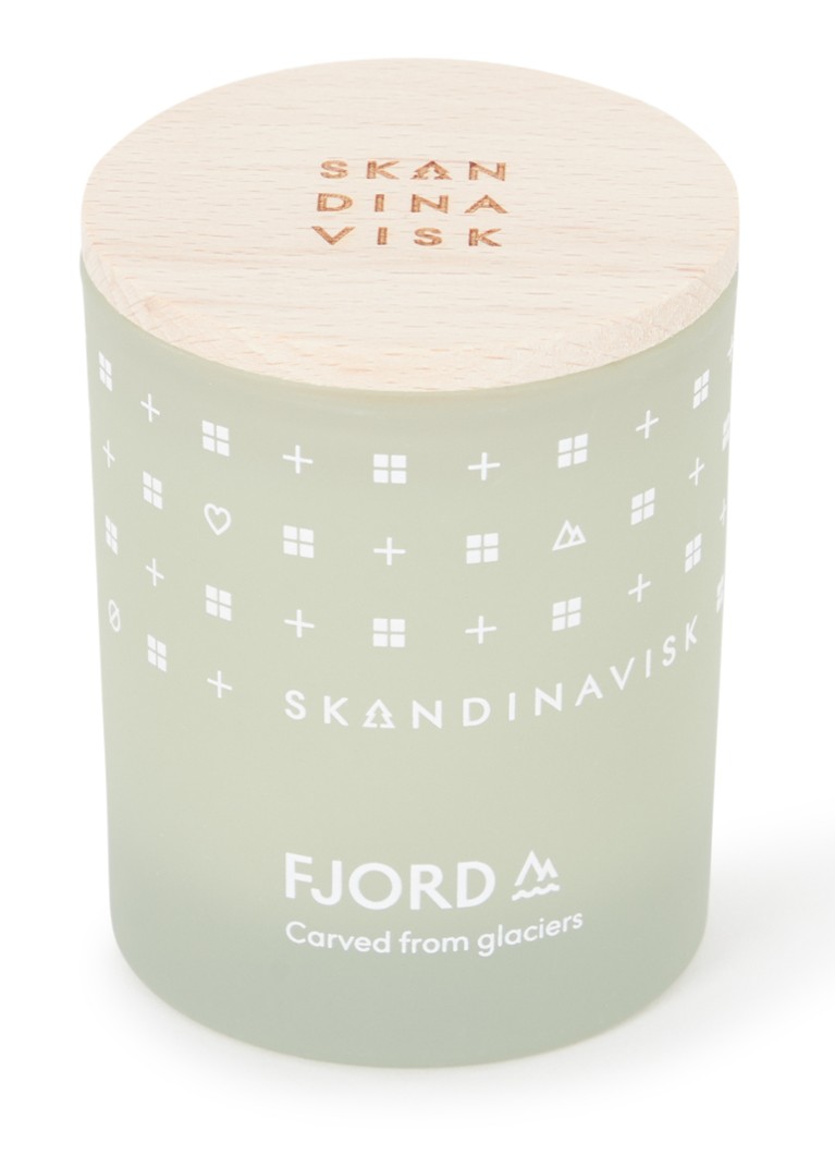 Skandinavisk Fjord Mini geurkaars 65 gram Lichtgroen - Deal