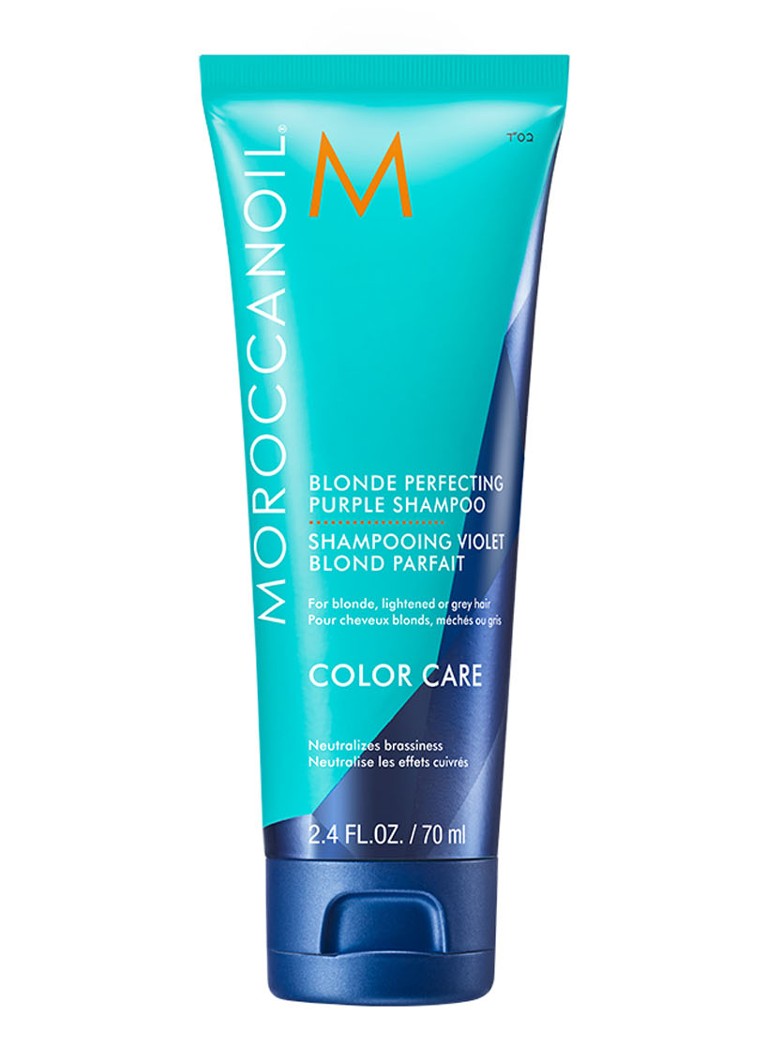 Moroccanoil Mini Blonde Perfecting Purple Shampoo - travel size 70 ML Verzorging - Deal